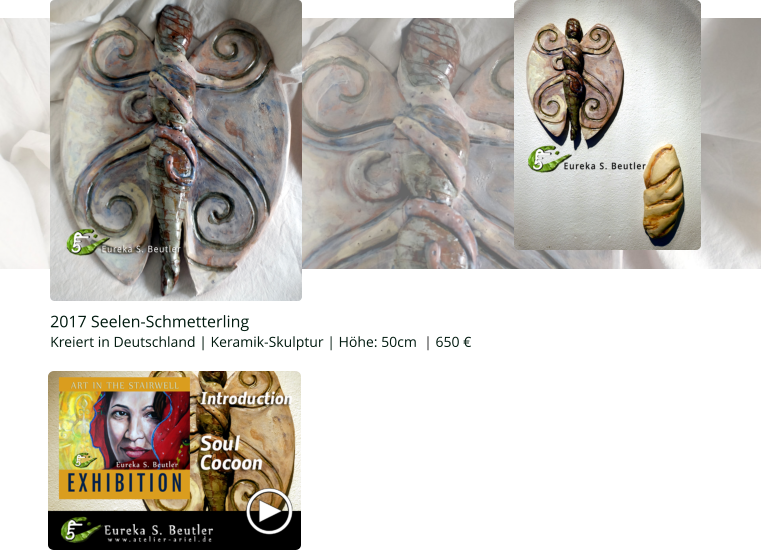 2017 Seelen-Schmetterling  Kreiert in Deutschland | Keramik-Skulptur | Höhe: 50cm  | 650 €