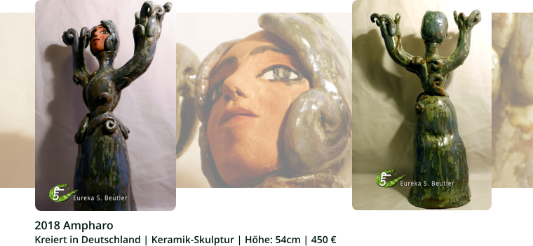 2018 Ampharo Kreiert in Deutschland | Keramik-Skulptur | Höhe: 54cm | 450 €